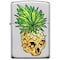 Zippo 2023 Zippo Leaf Skull Pineapple On High Polish Chrome ZIP-49241 - alternate 1
